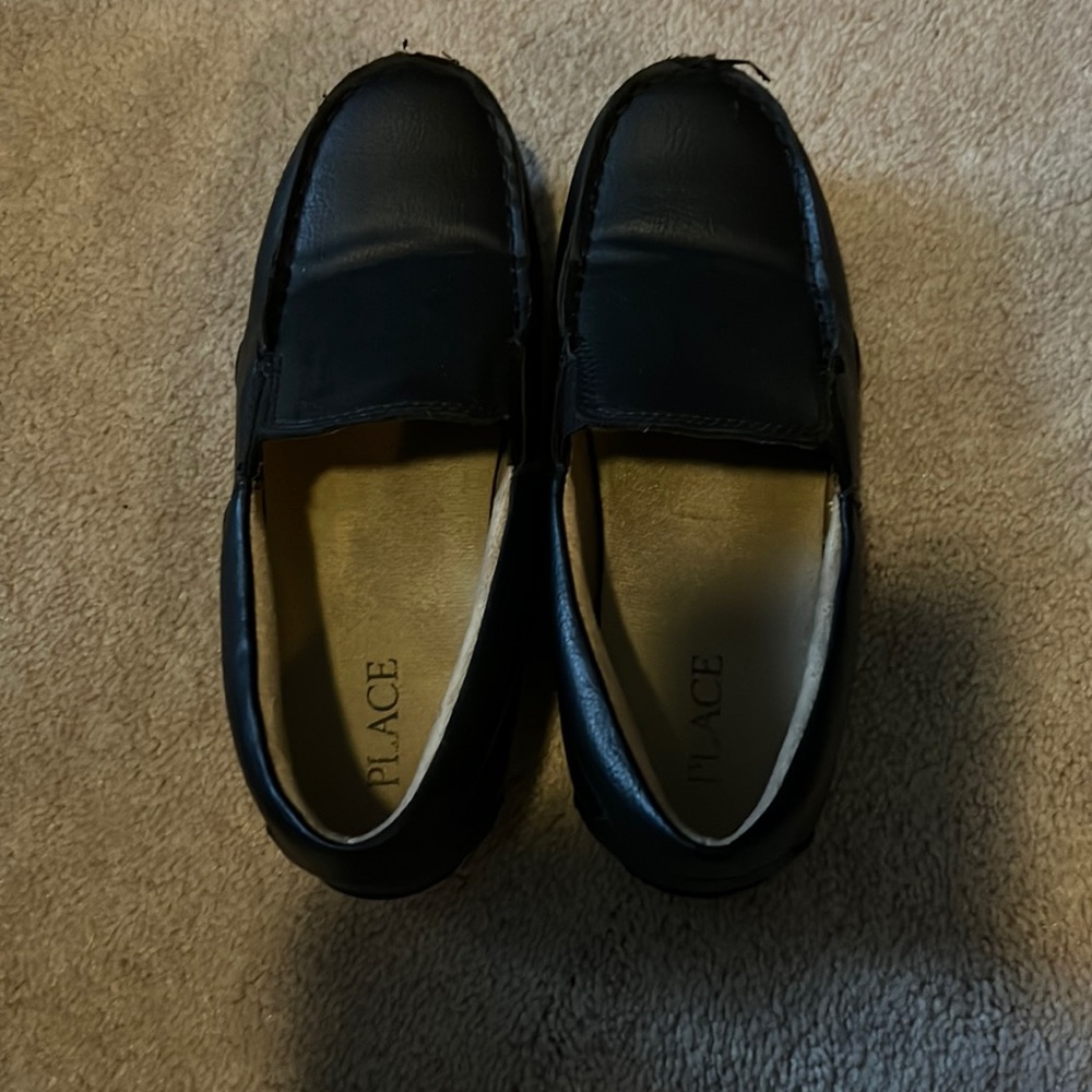 Black childrens place dress shoe (boys)